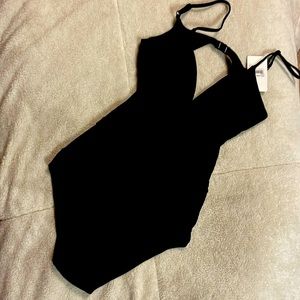 NWT BLACK ONE PIECE